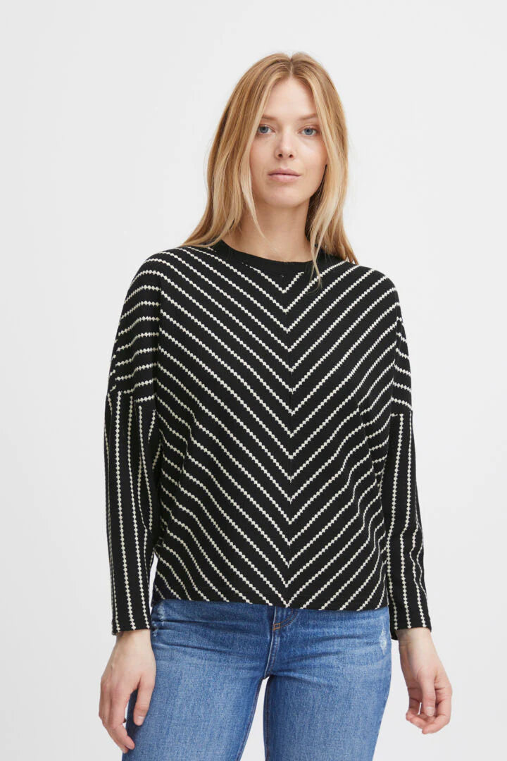 B Young Bat-Wing Stripe Runi Jumper