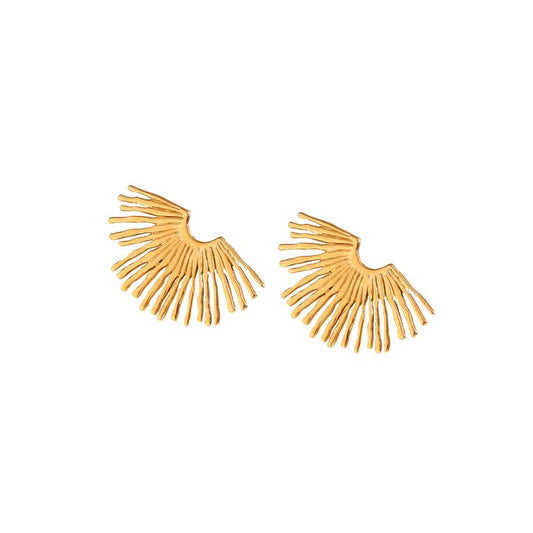Sunray earring in gold