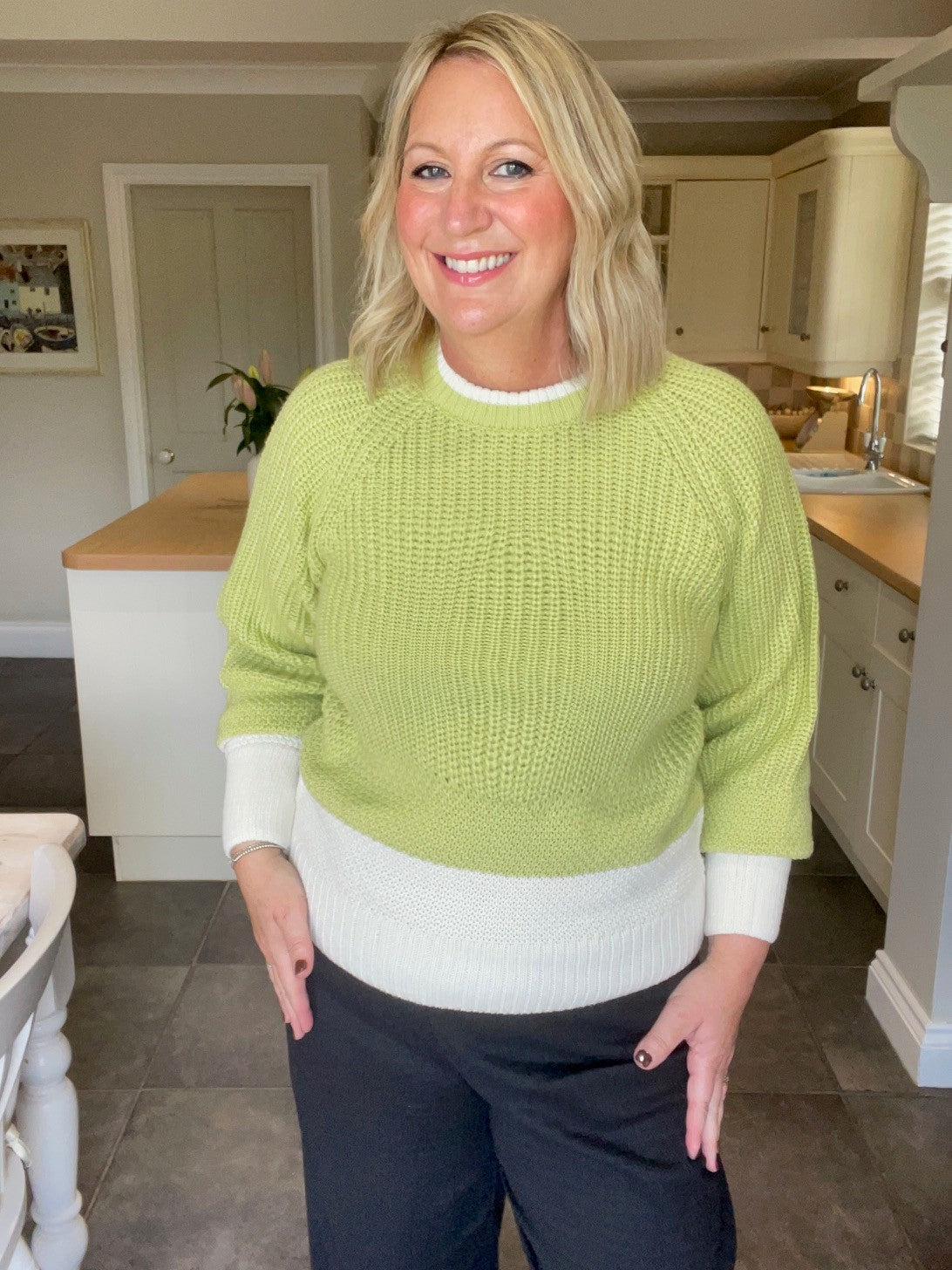 B Young Otinka Lime Forest Jumper