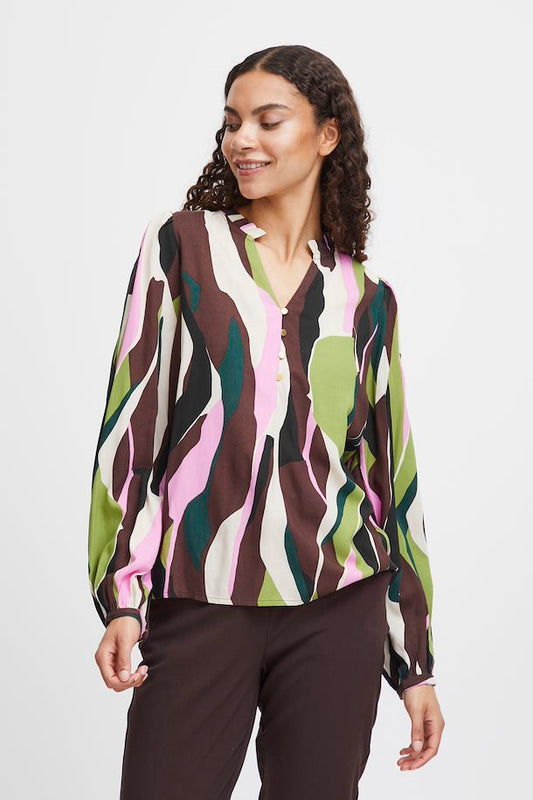 B Young Hisia Printed Blouse