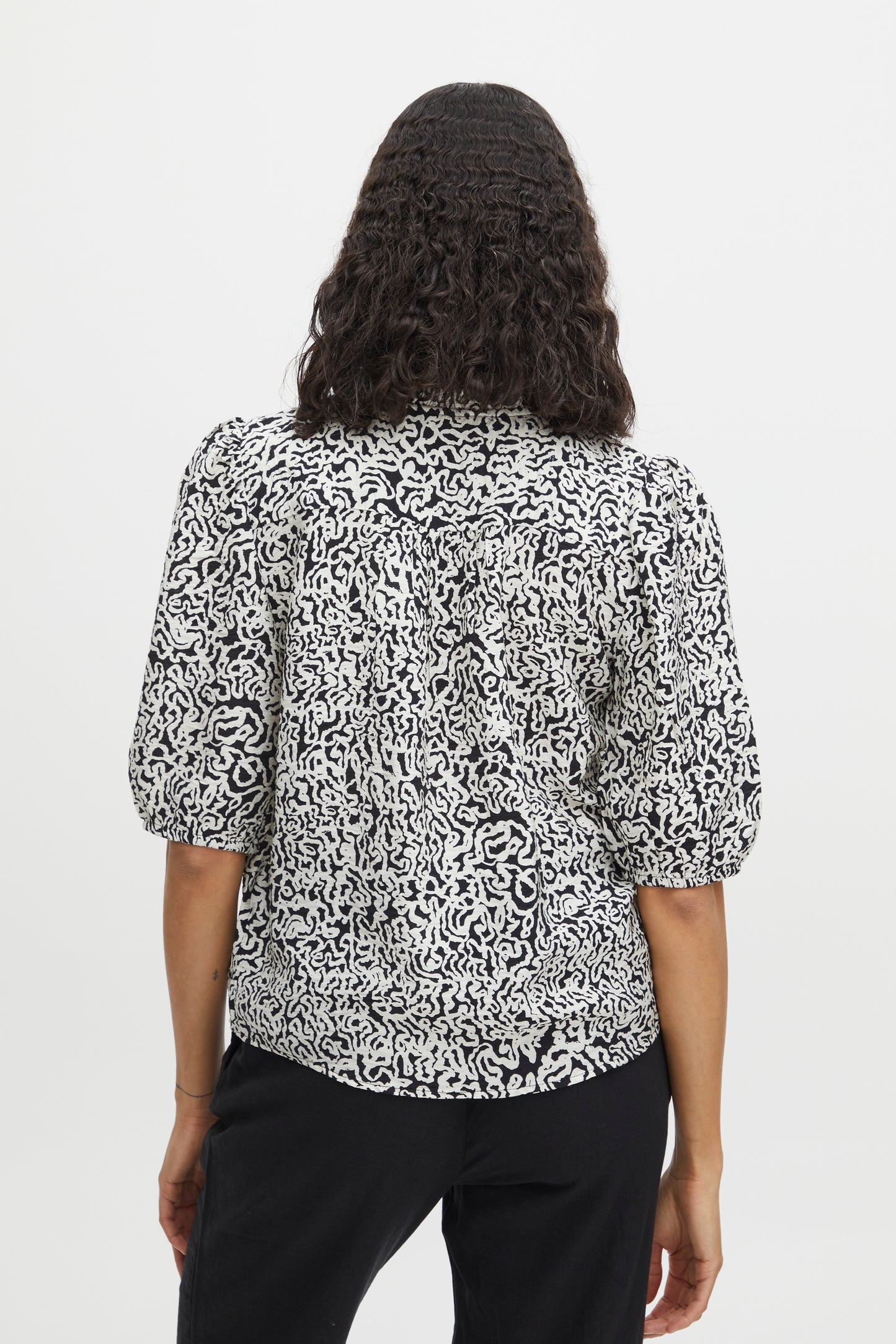 B Young Short Sleeve Birch Mix Print Shirt