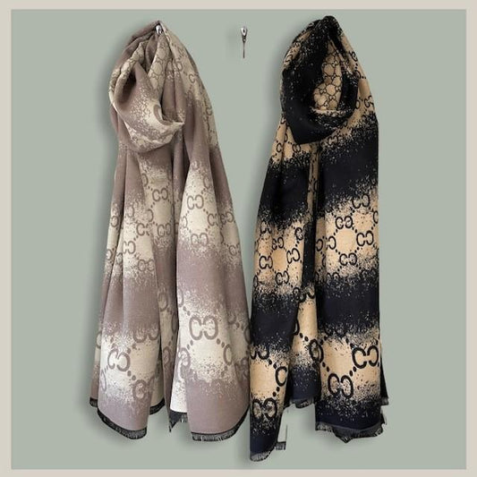 Malissa J Shaded Circle Pashmina Scarf