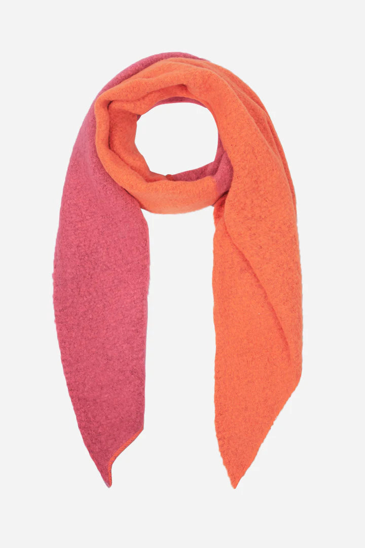 Two Tone Colour Block Blanket Scarf