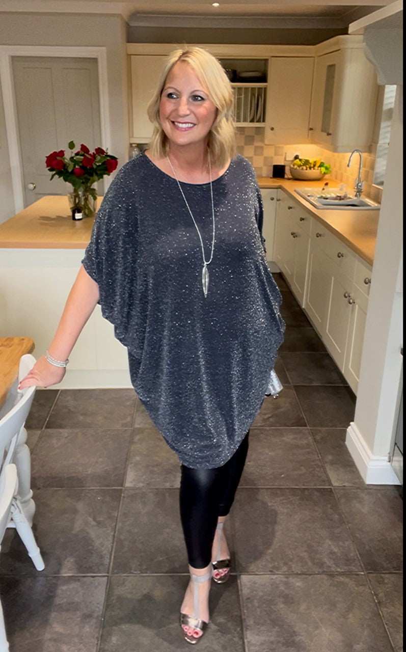 Lurex Batwing Dress