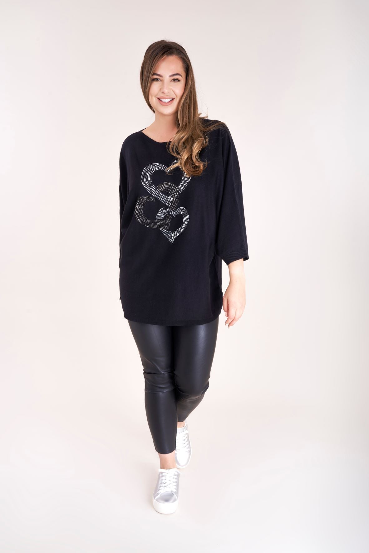 Malissa J Heart Motif Jumper