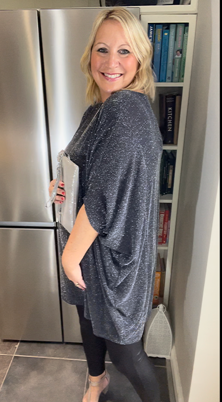 Lurex Batwing Dress