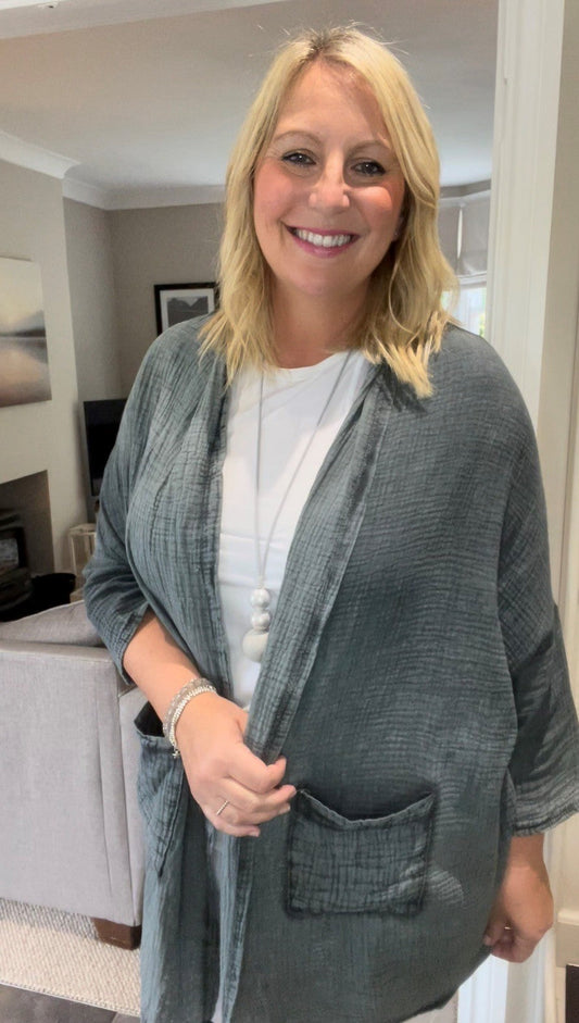 Soft Crinkle Cotton Jacket