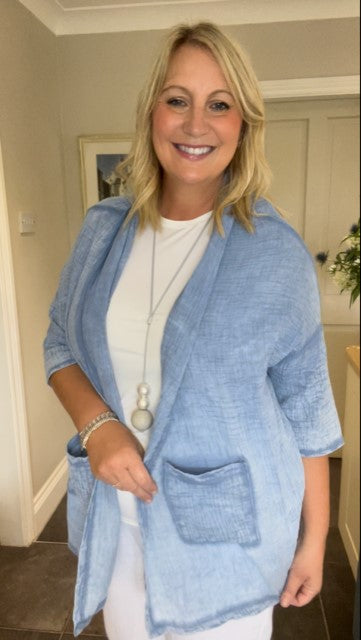 Soft Crinkle Cotton Jacket