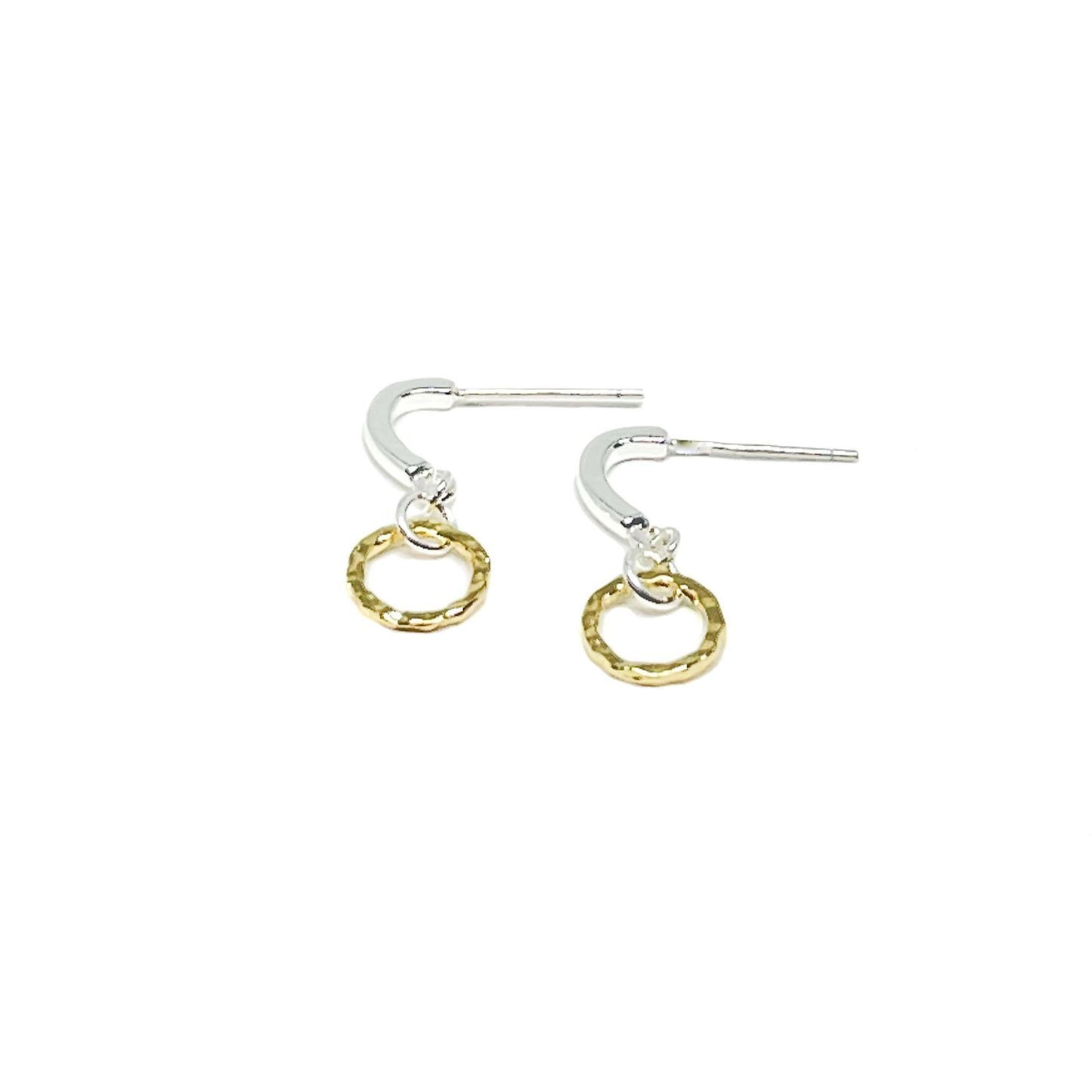 Rowan mini circle earrings