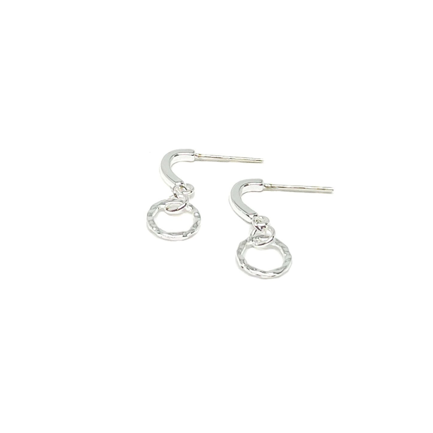 Rowan mini circle earrings