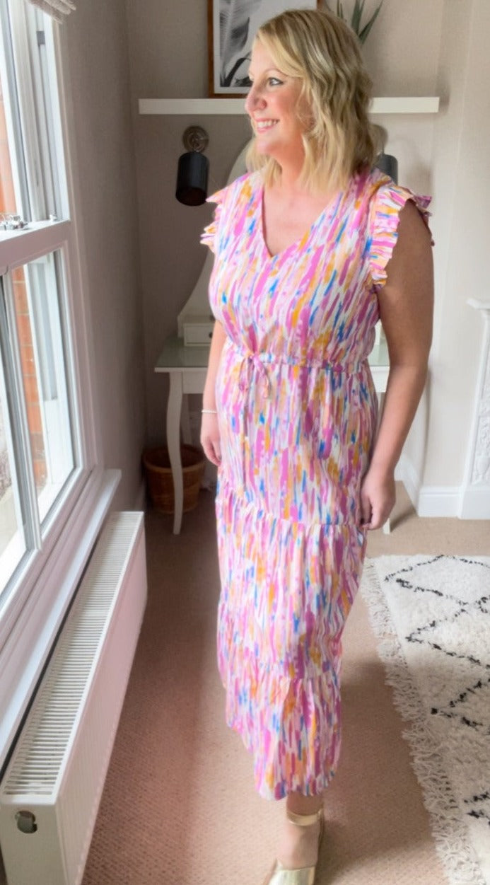 B Young Joella Frill Dress