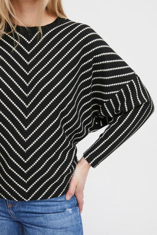 B Young Bat-Wing Stripe Runi Jumper