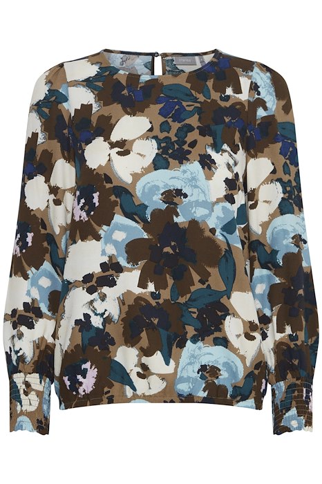 Fransa Mosa Flower Print Top