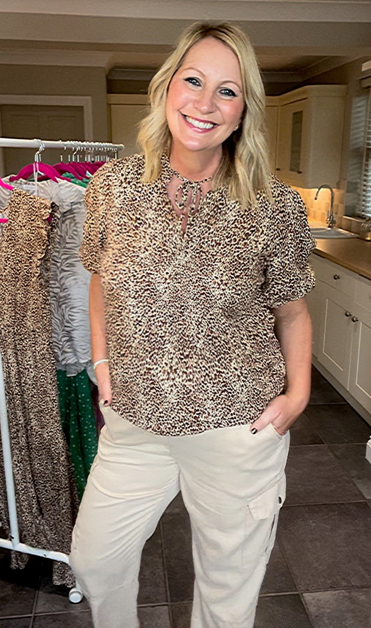 B Young Animal Print Top