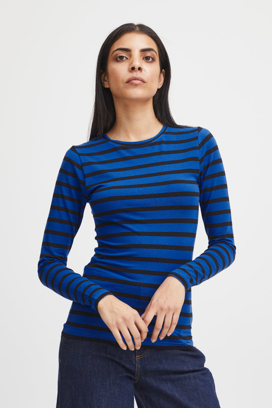 B Young Stripe Long Sleeve T-shirt