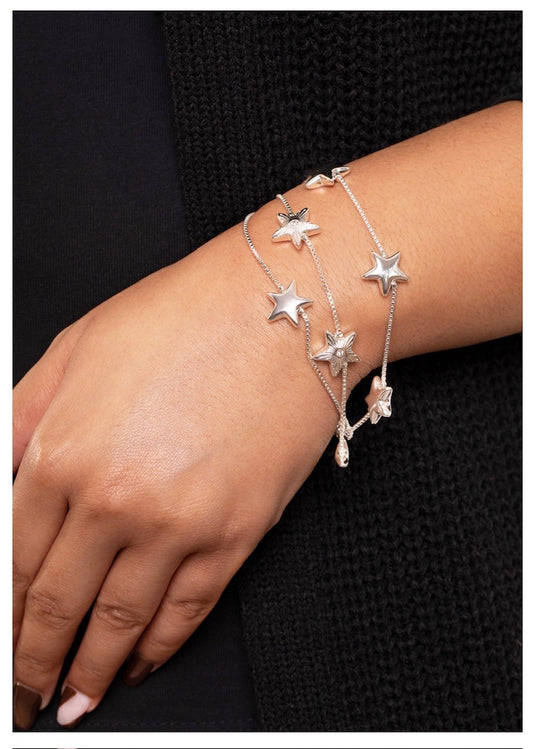 Silver Stars Bracelet