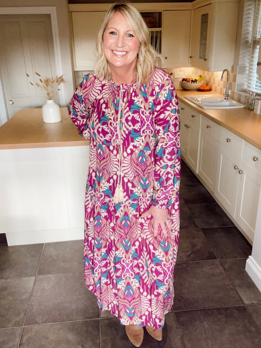 Paisley Tiered Maxi Dress