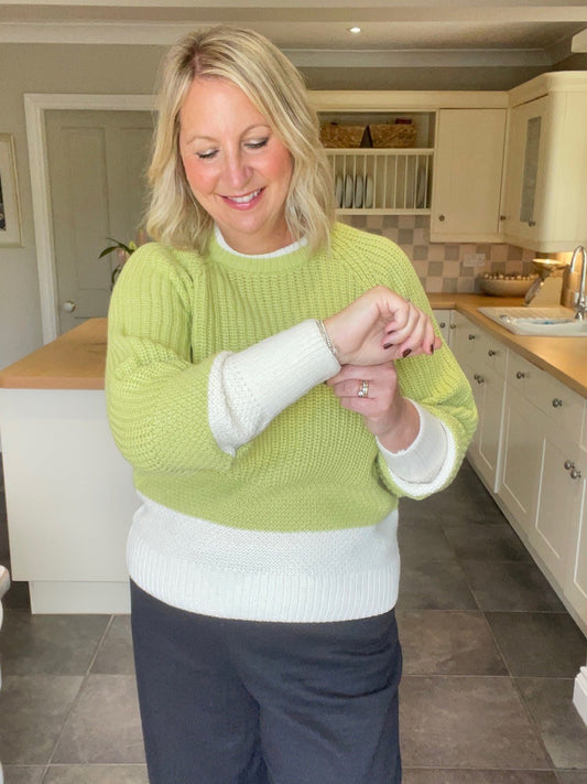 B Young Otinka Lime Forest Jumper