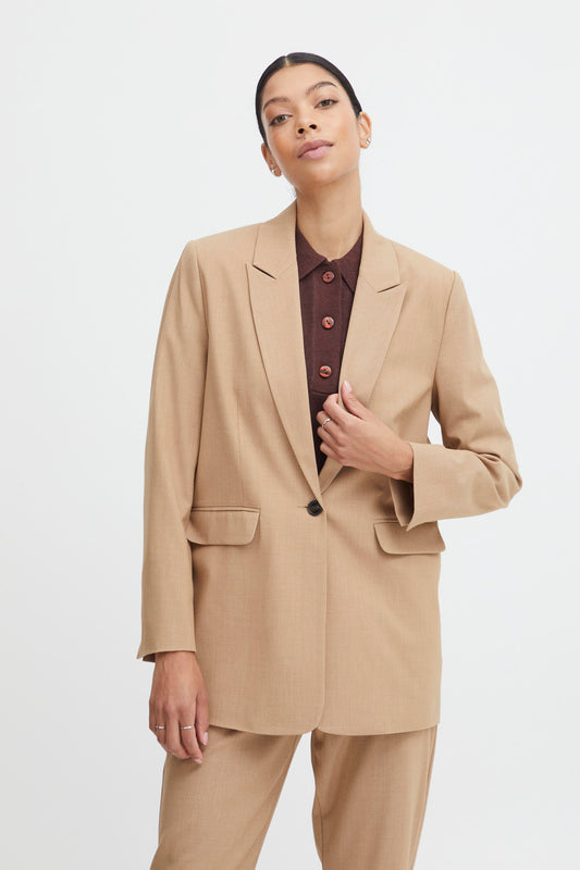 B Young Golden Brown Tiger's Eye Danta Blazer