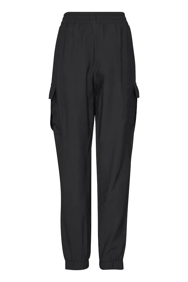 Fransa Krista Black Cargo Trouser