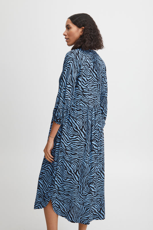 B Young Joella Long Tunic dress in Tiger Print