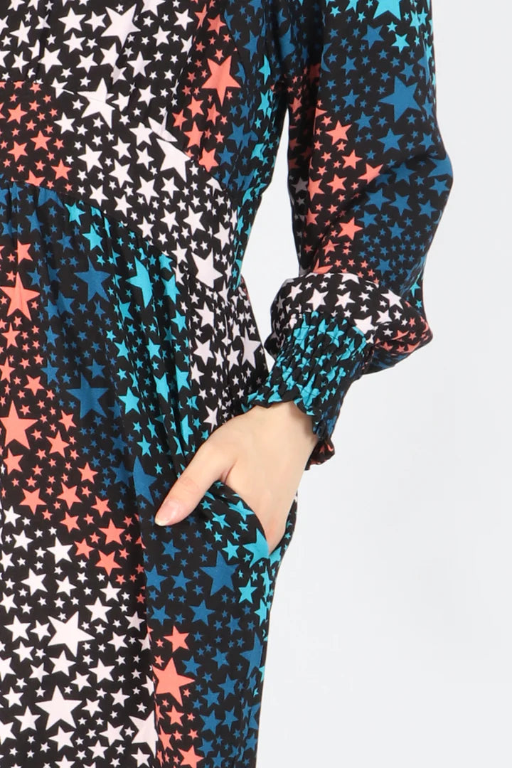 Star Wrap Dress