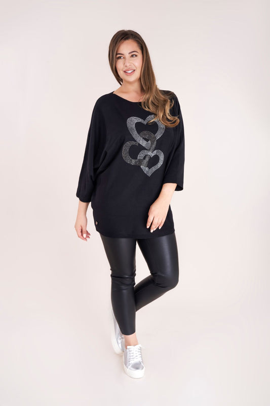 Malissa J Heart Motif Jumper