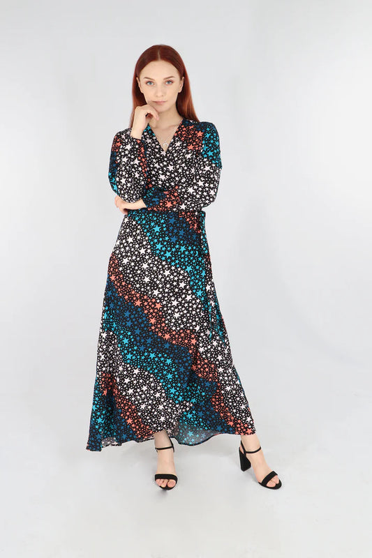 Star Wrap Dress