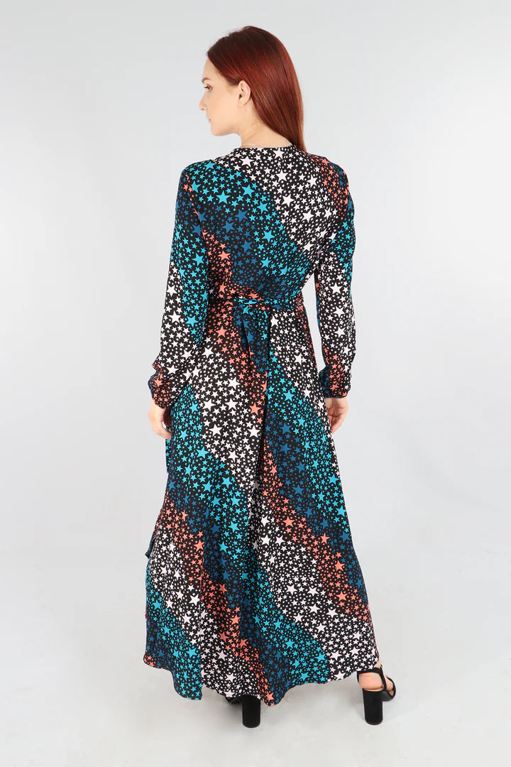 Star Wrap Dress