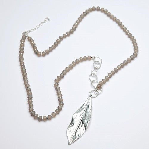 Long Leaf Pendant Necklace