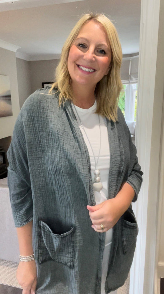 Soft Crinkle Cotton Jacket