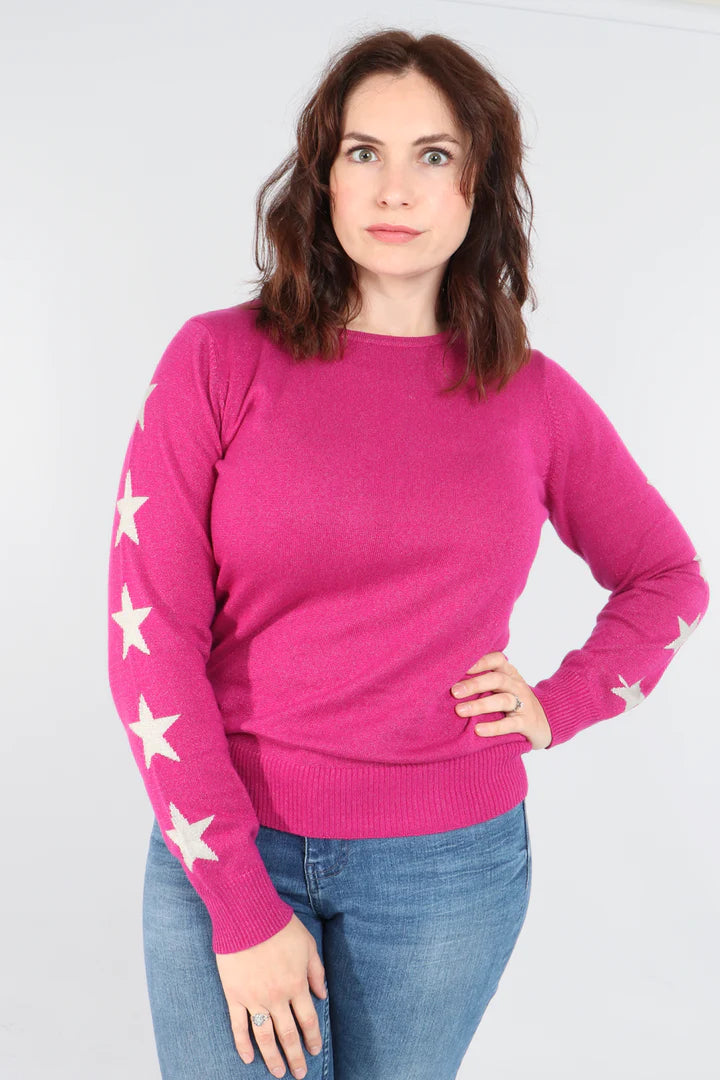 Miss Shorthair Star Sleeve Jumper