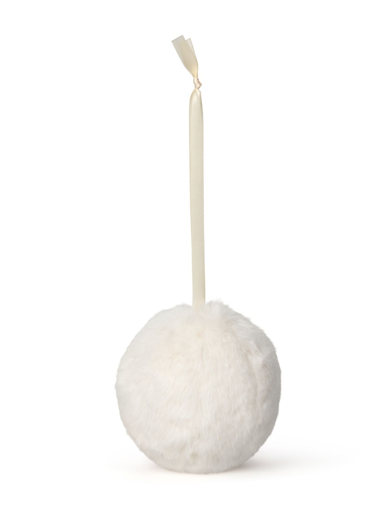 Chalk Faux Fur Pom Pom