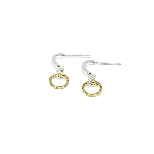 Clementine Rowan mini circle earrings