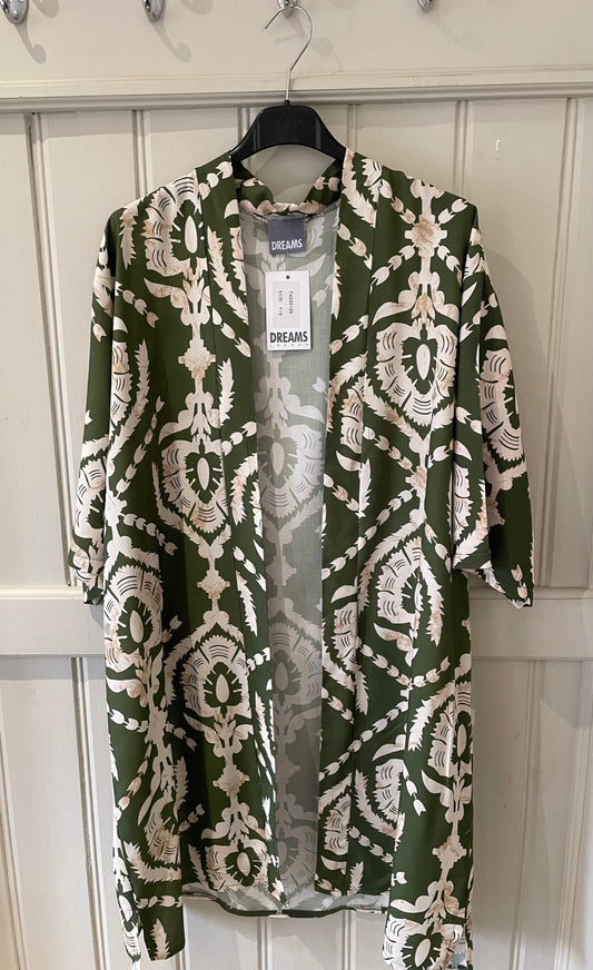 Kimono Jacket in Baroque Print